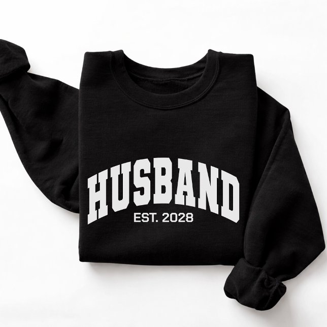 Personalisiertes Sweatshirt für Frischvermählte, G (Engagement gifts for couples, Wedding gifts for bride and groom, Wifey and Hubby matching outfits)