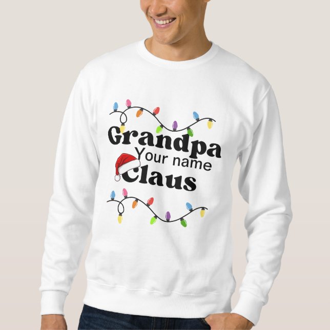 Personalisiertes Sweatshirt, Opa Claus Sweatshirt (Vorderseite)