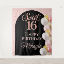 Personalisiertes Sweet 16 Geburtstagsbanner