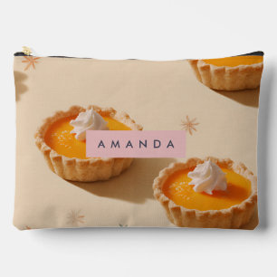 Personalisiertes Sweet Custard Tart Muster Zubehörtasche