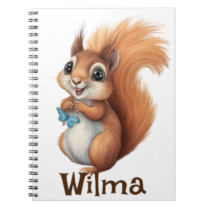 Personalisiertes Sweet Eichhörnchen SpiralNotebook Notizblock