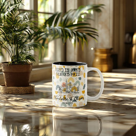 Personalisiertes Sydney Memory - Line Art Sehenswü Zweifarbige Tasse