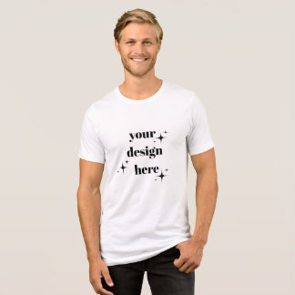 Personalisiertes T-S-Design für die Vorderseite un Tri-Blend Shirt