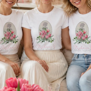 Personalisiertes T-Shirt für die Brautjungfern bei