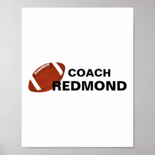 Personalisiertes T-Shirt für Fußballtrainer Poster