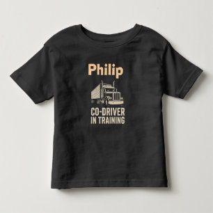 Personalisiertes T-Shirt für Kleinkind für LKW-Fah