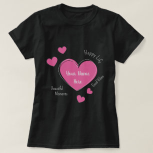 Personalisiertes T-Shirt für schwarze Frauen mit r