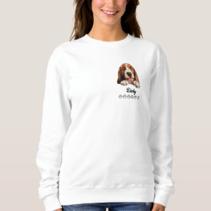Personalisiertes T-Shirt mit Basset Hound-Hund Sweatshirt