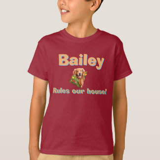 Personalisiertes T-Shirt mit Hundename und Foto
