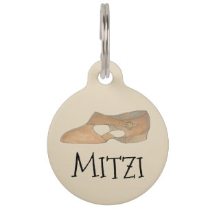 Personalisiertes Tan Lyrical Shoe Dance Dog Gesche Tiermarke