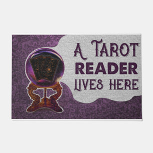 Personalisiertes Tarot Karten Ein Tarot Leser lebt Fußmatte