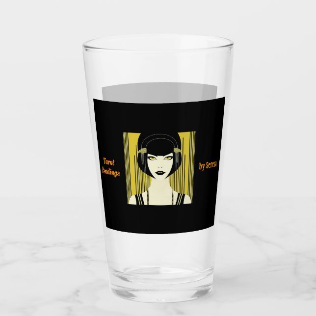 Personalisiertes Tarot Tumbler Art Deco Flapper Gi (Vorderseite)