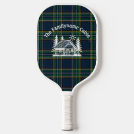 Personalisiertes Tartan-Familienlager Pickleball-P Pickleball Schläger