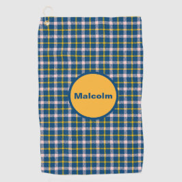 Personalisiertes Tartan Golfhandtuch