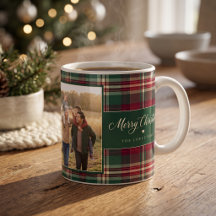 Personalisiertes Tartan-Karo-Weihnachtsmotiv mit z