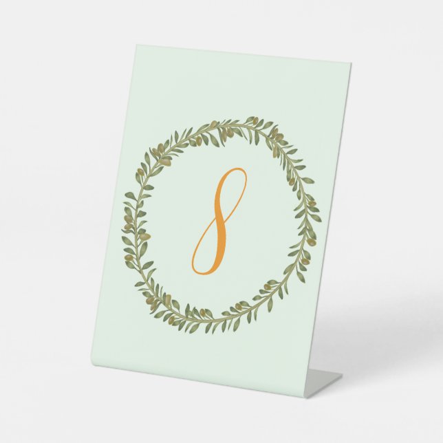 Personalisiertes Taufzeichen Sockelschild (Vorderseite)