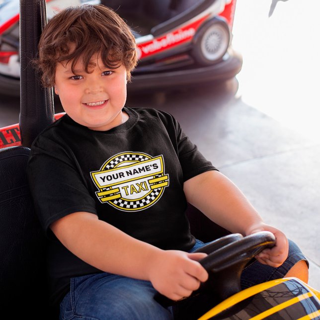 Personalisiertes Taxi-Logo Kinder T-Shirt (Von Creator hochgeladen)