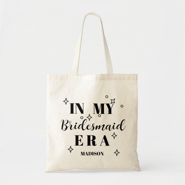 Personalisiertes Team Braut Brautparty Bridesmaid Tragetasche (Vorne)