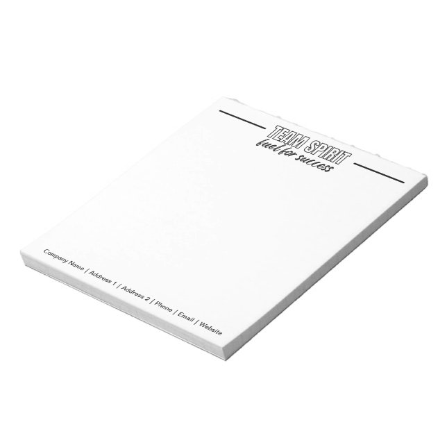 Personalisiertes Team Motivierend Office Notizblock (Rotiert)