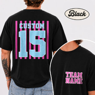 Personalisiertes Team-Name-Nummer-Jersey-T-Shirt T-Shirt