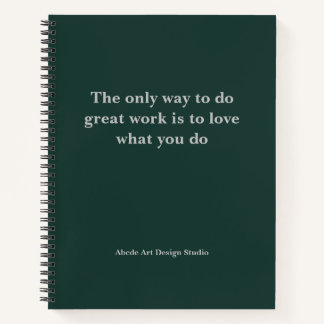 Personalisiertes Team Slogan-Adressbuch Notizbuch