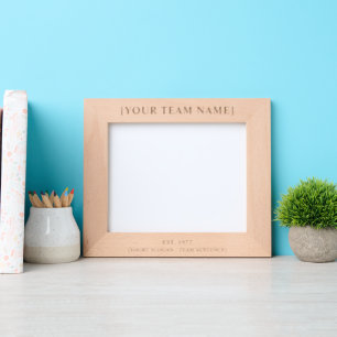Personalisiertes Teamfoto & Jahresrahmen Geätzte Rahmen