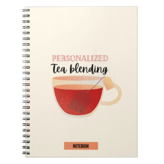 Personalisiertes Tee-Blending-Notebook Notizblock