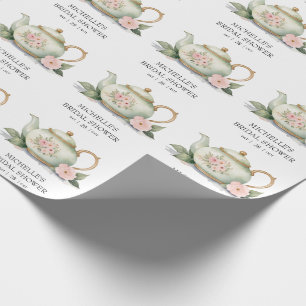 Personalisiertes Tee-Party-Brautparty Geschenkpapier