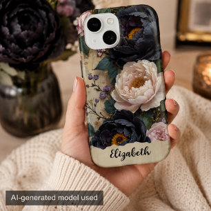Personalisiertes Telefongehäuse Dunkle Lila Peongs Case-Mate iPhone Hülle