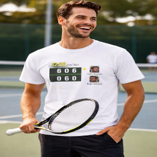Personalisiertes Tennis-Ergebnisdisplay T-Shirt