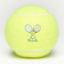 Personalisiertes Tennis Racket und Ball Tennis Bal