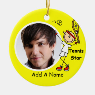 Personalisiertes Tennis Star Keepake Ornament