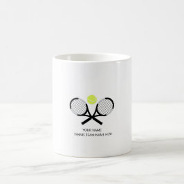 Personalisiertes Tennis-Teamgeschenk Kaffeetasse