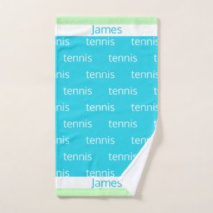 Personalisiertes Tennis trägt Handtuch zur Schau