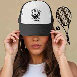 Personalisiertes Tennisclub- & Stadtname-Geschenk  Truckerkappe