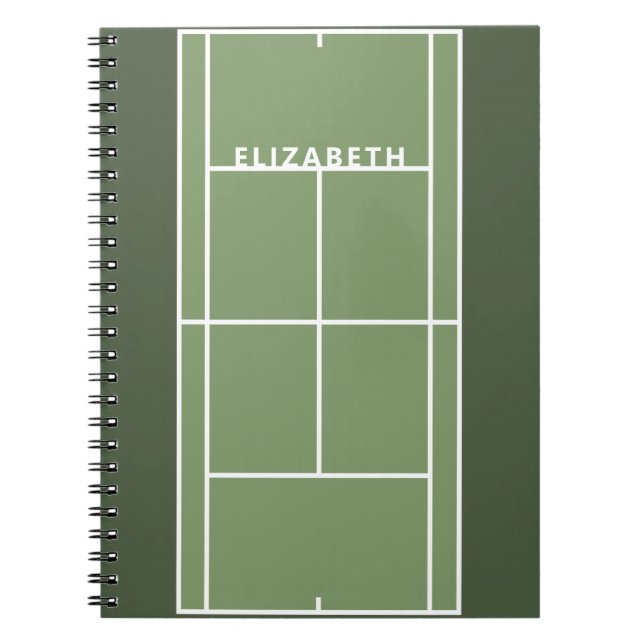 Personalisiertes Tennisgeschenk Notizblock (Vorderseite)