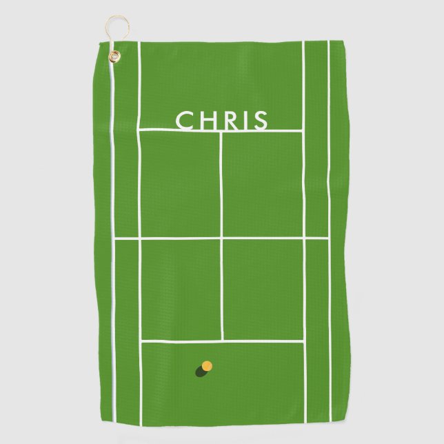 Personalisiertes Tennishandtuch Golfhandtuch (Vorderseite)