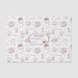 Personalisiertes Teppichpapier für moderne Kaffeep Seidenpapier