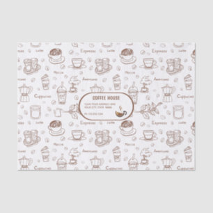 Personalisiertes Teppichpapier für moderne Kaffeep Seidenpapier