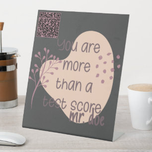 Personalisiertes Testen der Inspiration Sockelschild