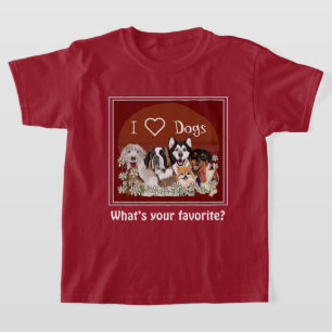 Personalisiertes Text Hund Pack Club T-Shirt