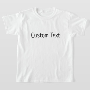 Personalisiertes Textangebot - Eigener Druck T-Shirt