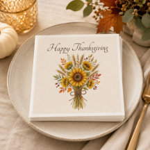 Personalisiertes Thanksgiving-Sonnenblumenbouquet
