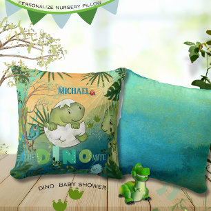 Personalisiertes "The Dino-Mite"-Kinderzimmer-Kiss Kissen
