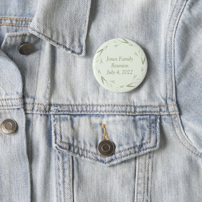 Personalisiertes Thema Familie Wiedersehen Button (Beispiel)