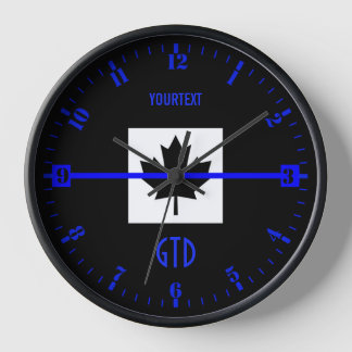Personalisiertes Thin Blue Line Zifferblatt auf ka Uhr