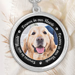 Personalisiertes Tier-Foto für Hunde Versilberte Kette<br><div class="desc">Ehre deinen besten Freund mit einer eigenen Foto-Gedenkstätte. Dieses einzigartige Haustier-Gedächtnis Halskette-Sake ist das perfekte Geschenk für sich selbst, Familie oder Freunde, um Ihre Liebsten zu ehren. Wir hoffen, dass Ihr Hund in der Blockhundehalskette Ruhe, Freude und glückliche Erinnerungen schafft. Zitat "Forever in unseren Herzen". Passen Sie Ihre Lieblingshunde oder...</div>