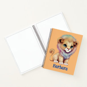 Personalisiertes Tiger-Spiral-Skizzenbuch Notizbuch