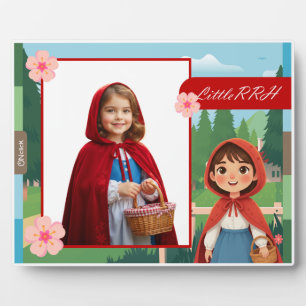 Personalisiertes Tischfoto Rotkäppchen Fotoplatte