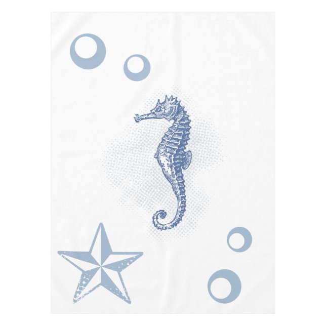 Personalisiertes Tischtennis-Seepferd Ocean Beach  Tischdecke (Vorderseite)
